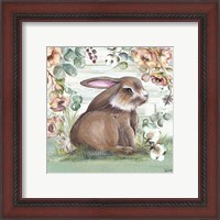 Framed 'Farmhouse Bunny I' border=