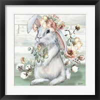 Framed 'Farmhouse Bunny II' border=