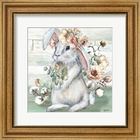 Framed 'Farmhouse Bunny II' border=