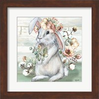 Framed 'Farmhouse Bunny II' border=