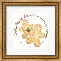 Framed 'Home Cooked Christmas III-Cookie Testers' border=