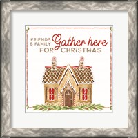 Framed 'Home Cooked Christmas VI-Gather Here' border=