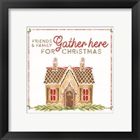 Framed 'Home Cooked Christmas VI-Gather Here' border=