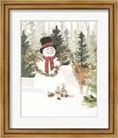 Framed 'Christmas in the Woods Portrait I' border=