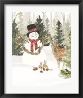 Framed 'Christmas in the Woods Portrait I' border=