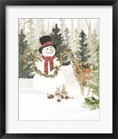 Framed 'Christmas in the Woods Portrait I' border=