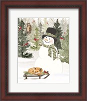 Framed 'Christmas in the Woods Portrait II' border=