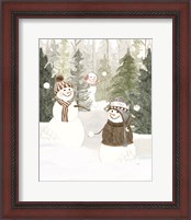 Framed 'Christmas in the Woods Portrait III' border=