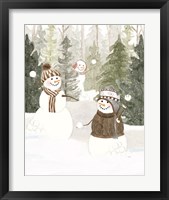 Framed 'Christmas in the Woods Portrait III' border=