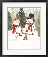 Christmas in the Woods Portrait IV Framed Print