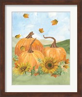 Framed 'Fall Sunshine III' border=