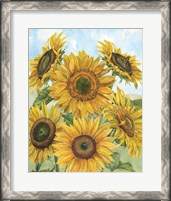 Framed 'Fall Sunshine V' border=