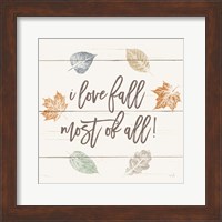 Framed Harvest Sentiments Sign I Light