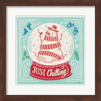 Framed 'Naughty and Nice III Bright' border=