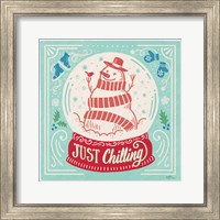 Framed 'Naughty and Nice III Bright' border=