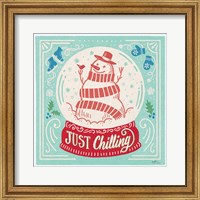 Framed 'Naughty and Nice III Bright' border=