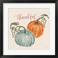 Framed 'Harvest Jewels III Pumpkins' border=