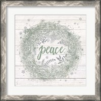 Framed 'Frosty Peace Sage Silver' border=