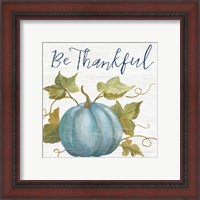 Framed 'Fall Splendor IV Navy' border=