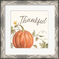 Framed 'Happy Harvest VIII Thankful' border=