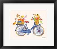 Autumn Harvest I Navy Framed Print