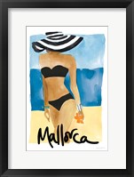 Mallorca Girl Framed Print