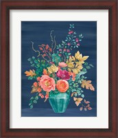 Framed 'Floral Drama III' border=