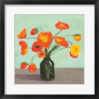 Framed Orange Poppies