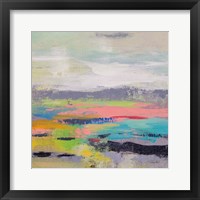 Framed 'Blooming Field I' border=