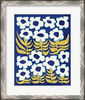 Framed 'Flower Power III' border=