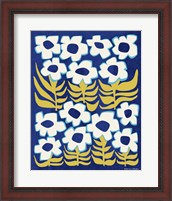 Framed 'Flower Power III' border=