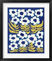 Framed 'Flower Power III' border=