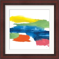 Framed 'Jewel Abstraction I' border=