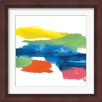 Framed 'Jewel Abstraction I' border=