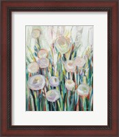 Framed 'Sprinkled White Flowers II' border=