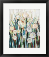 Sprinkled White Flowers I Framed Print