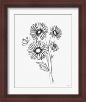 Framed 'Among Wildflowers III' border=