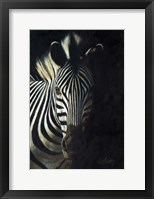 Framed Zebra Fade To Black