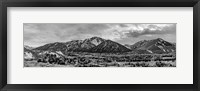 Framed Mountains BW