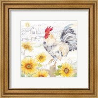 Framed 'Good Morning Sunshine II' border=