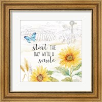 Framed 'Good Morning Sunshine IX-Smile' border=