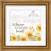 Framed 'Good Morning Sunshine XI-This Home' border=