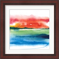 Framed 'Jewel Waterway II' border=