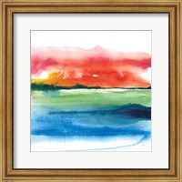 Framed 'Jewel Waterway II' border=