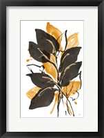 Amber Black and Gold II Framed Print