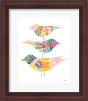 Framed 'Spring Birds II' border=