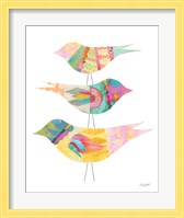 Framed 'Spring Birds II' border=