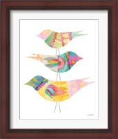 Framed 'Spring Birds II' border=