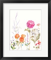 Framed Picket Fence Flowers II