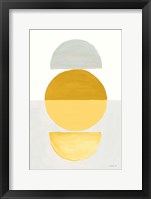 In Between I Yellow Framed Print